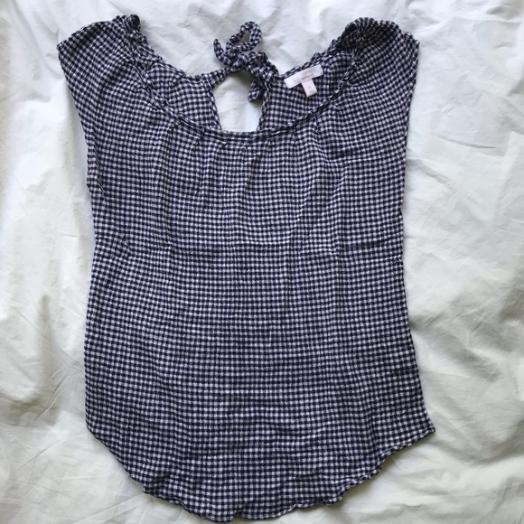 Plaid Short Sleeve Blouse - Picture 1 of 5